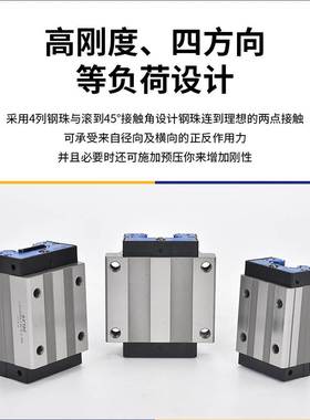 亚德客直线导轨滑块LSH/LSD/15/20/25/30/35BK-H/F1/F2-N/S/L-NH