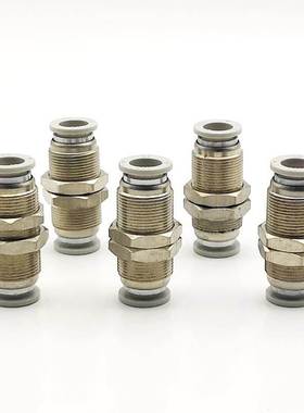 亚德客气动隔板二通穿板直通X-APM4/APM6/APM8/APM10/APM12接头