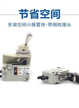 SMC气动机械阀VM1000-4NU-00 VM1000-4N-00/01/02/08/32R/32G/32B