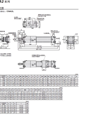 SMC/CDNA2C40带锁气缸CDNA2D/50/T63/80/100/75-100-125-150-200D