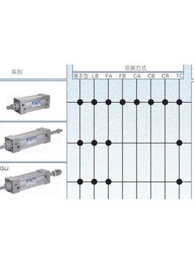 亚德客原装JSI JSID JSIJ50-25-50-75-80-100-125-150-175-S气缸
