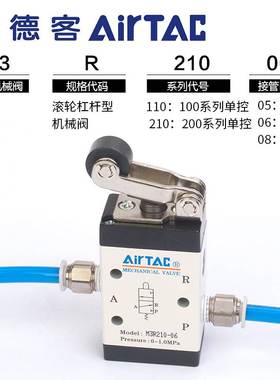 原装正品亚德客机械阀M3B210/R/PP/Y/D-01基本型控制阀气阀气动阀