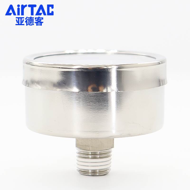 亚德客禁铜锌压力表B52-GS GF GU40 50 60过滤器用高精度气压表