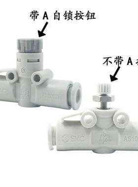 SMC调速节流阀AS1002F-04A AS2002F-06A AS3002F/2052F-08/10/12A