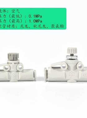 SMC调速节流阀AS1002F-04A AS2002F-06A AS3002F/4002F-08/10/12A