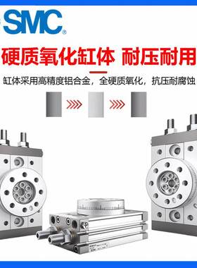 SMC新款旋转摆台气缸MSQ10A/MSQ20A/MSQ30A/MSQ50A/D/R齿轮齿条式