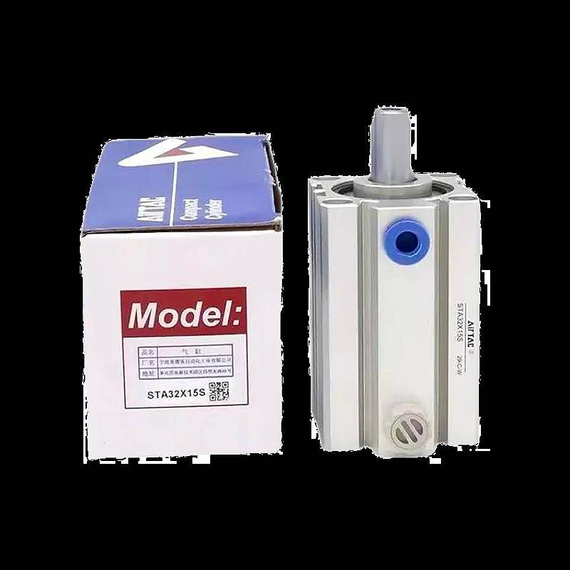 亚德客单动引入超薄气缸STA12/16X5 10 15 20 25 30 35 40 50 70S