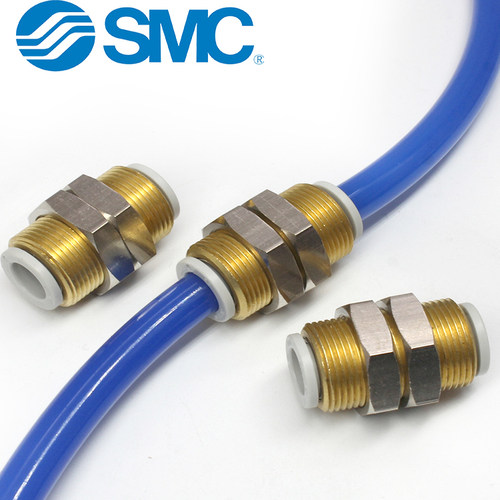 SMC气管快速接头隔板直通穿板KQ2E04/KQ2E06/KQ2E08-00/10/12-00A