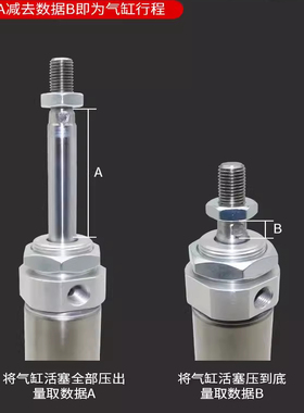 亚德客气缸MF20/25/32/40X25X50X75X100X125X150X200X250X300SCM