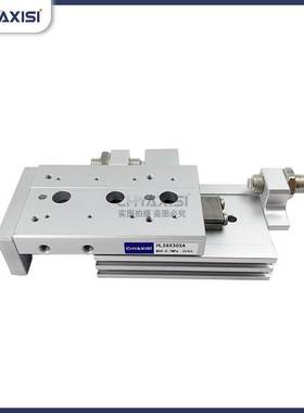 亚德客型HLS6/8/12/16/20/25X10X30X40X50-75-125ASBFhls滑台气缸