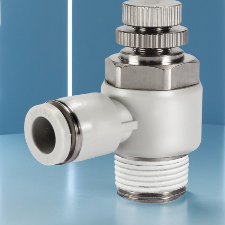 亚德客气动节流阀PSL4M5B气缸调速阀接头PSL6M5B PSL601B PSL802B