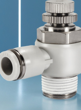 亚德客气动节流阀PSL4M5B气缸调速阀接头PSL6M5B PSL601B PSL802B