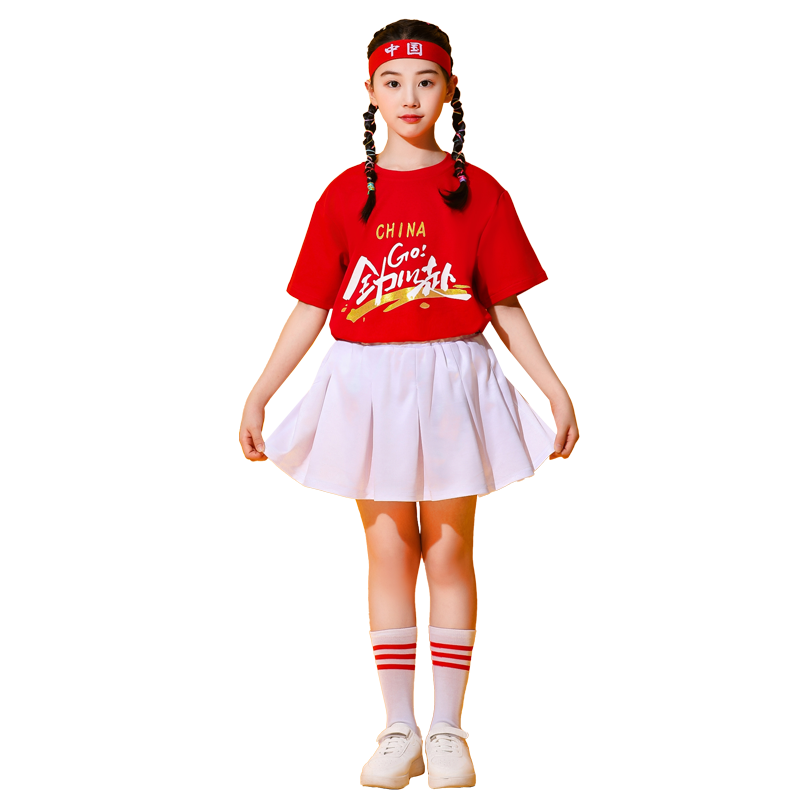 六一啦啦队演出服小学生运动会开幕式入场班服儿童啦啦操表演服装