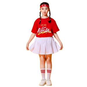 六一啦啦队演出服小学生运动会开幕式入场班服儿童啦啦操表演服装