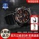 新年礼物卡西欧casio手表男太阳能黑武士运动学生女电子表AQS810w