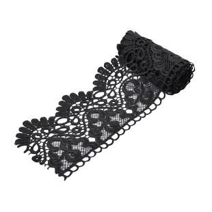 白色水溶镂空宽蕾丝边花边领口衣服裙子下摆装饰配件加长布料辅料