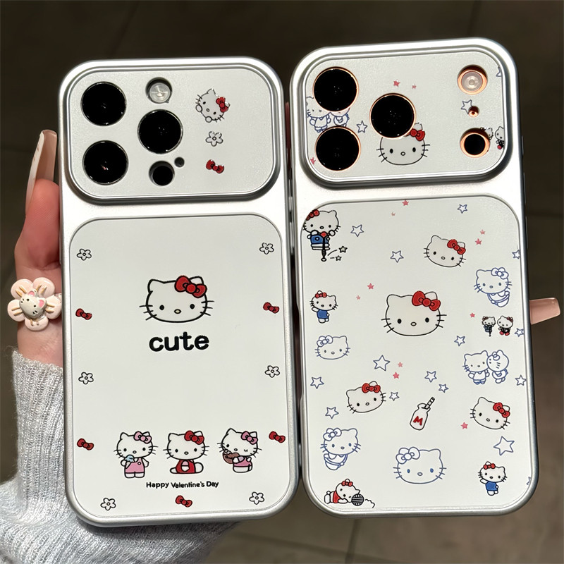 蝴蝶结猫咪适用苹果17promax手机壳iPhone16Pro华为Mate80/70新款电镀秒变壳vivox300防摔软小米17pro手机套