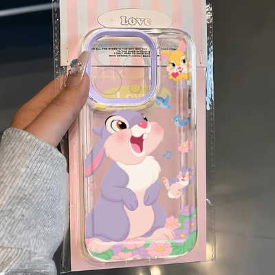 紫色桑普兔适用华为Pura70苹果15promax手机壳小米iPhone14防摔OPPOReno12荣耀200vivox100siQOOz9一加Ace2软