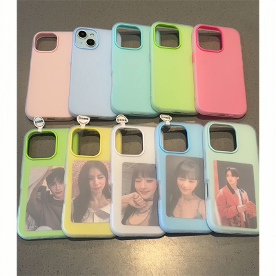 【照片夹层】果冻壳适用苹果16/15promax手机壳iphone14pro二合一13软壳12女新款11磨砂肤感防摔plus网红超火