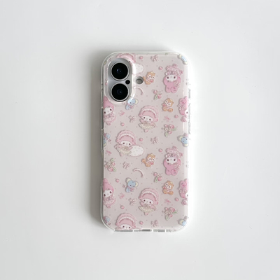 满屏Piano小羊适用苹果17promax手机壳iphone16新款奶油IMD壳15pro华为mate70荣耀vivox200小米15OPPO防摔软