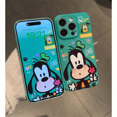 拿花高飞适用iphone16promax菲林手机壳苹果15新款小米14卡通可爱13华为P70超好看的nova13红米k80vivos20ppo