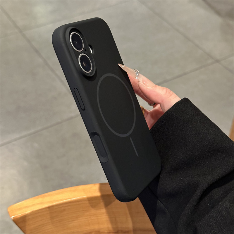 液态硅胶磁吸适用苹果16手机壳新款iPhone16pro男女款17promax相机按键15pro镜头全包14防摔13保护套15plus软
