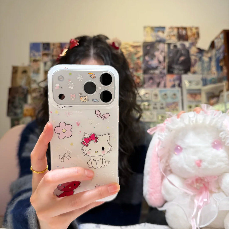 可爱的玛丽猫适用苹果17promax手机壳iphone16pro新款奶油IMD壳华为mate70硅胶OPPOReno13vivox200小米17pro