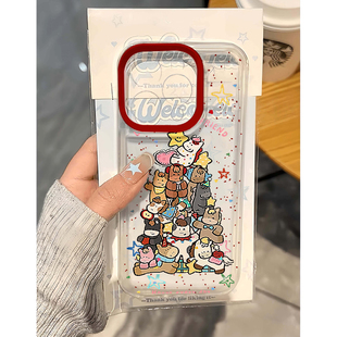 Lucky小马圣诞树适用苹果17promax手机壳iPhone16太空壳华为Mate70防摔Reno13vivox200小米17pro硅胶荣耀300