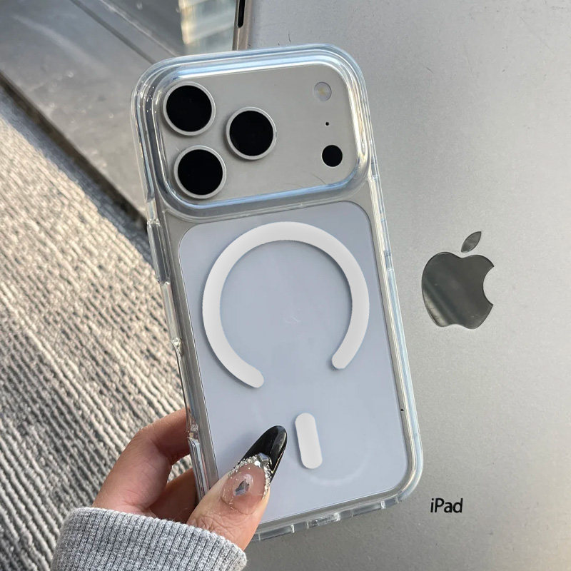 适用苹果17promax手机壳新款15创意17pro透明14磁吸硅胶16promax个性iPhone17简约17Air高级感小众13全包防摔