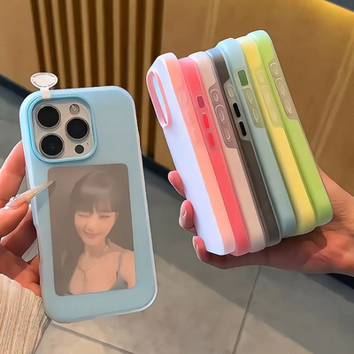 纯色简约二合一果冻壳马卡龙色适用苹果16promax手机壳iPhone15plus保护套14pro新款13promax12PM百搭ins少女