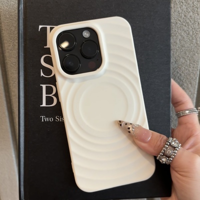 【多巴胺磁吸壳】适用苹果16promax手机壳新款iphone17高级感15pro波纹13简约14个性硅胶16plus男女15保护max