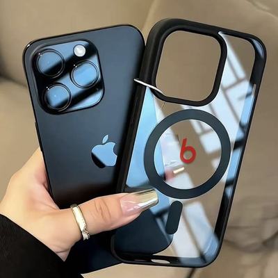 创意logo红色字母B适用苹果17promax手机壳iPhone15plus磁吸新款16Pro网红超火13防摔12硅胶保护套11全包xs软