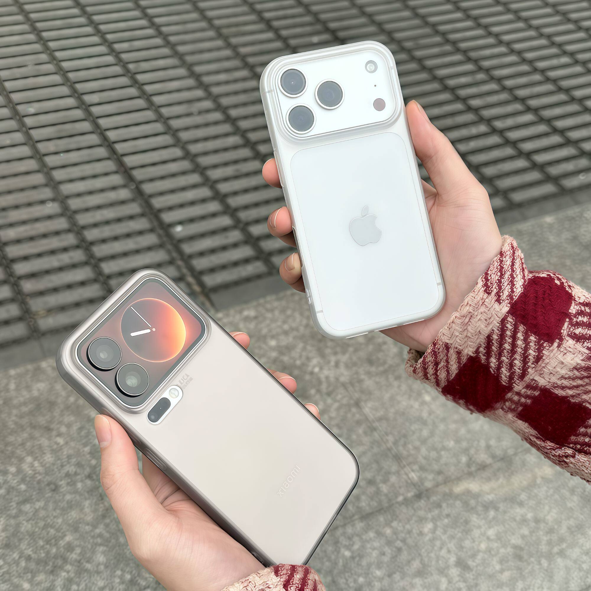 适用苹果17promax手机壳新款iPhone16pro透明磨砂华为Mate70男女款镜头全包vivox300防摔硅胶11超薄小米17pro