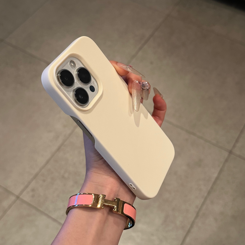 简约半包肤感高级适用iphone16pro纯色手机壳17Promax马卡龙14苹果12Max散热防摔11小红书爆款同款男女保护套