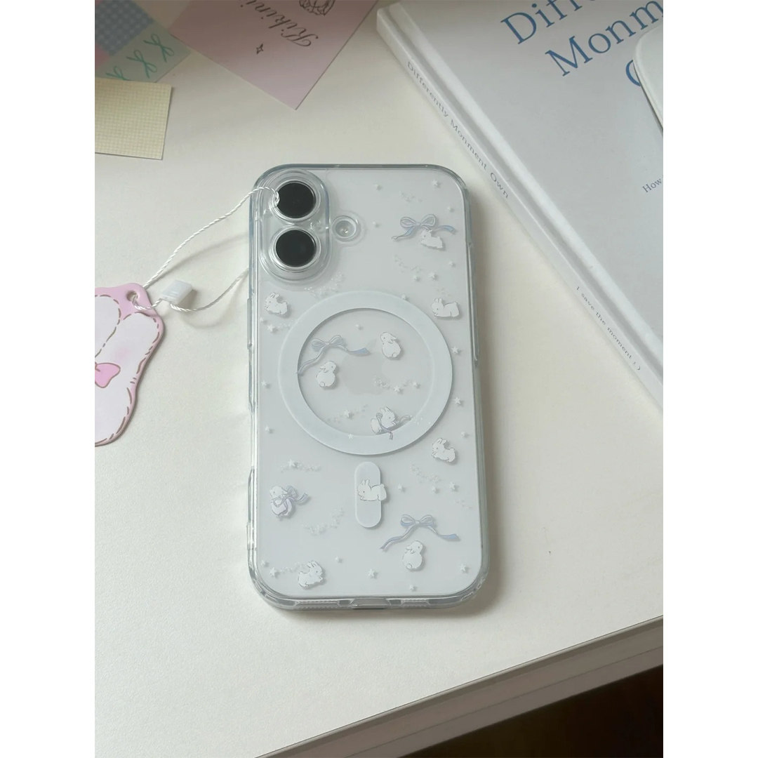 蓝色蝴蝶星星适用于苹果17Promax磁吸手机壳iphone16Pro男女款14透明13保护套12mini硅胶软7/8plus防摔17air