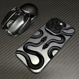 朱正廷同款黑蛇王iPhone15Promax手机壳蛇年爆款时尚网红适用14por苹果11软硅胶16女13Pro情侣12防摔保护套xs