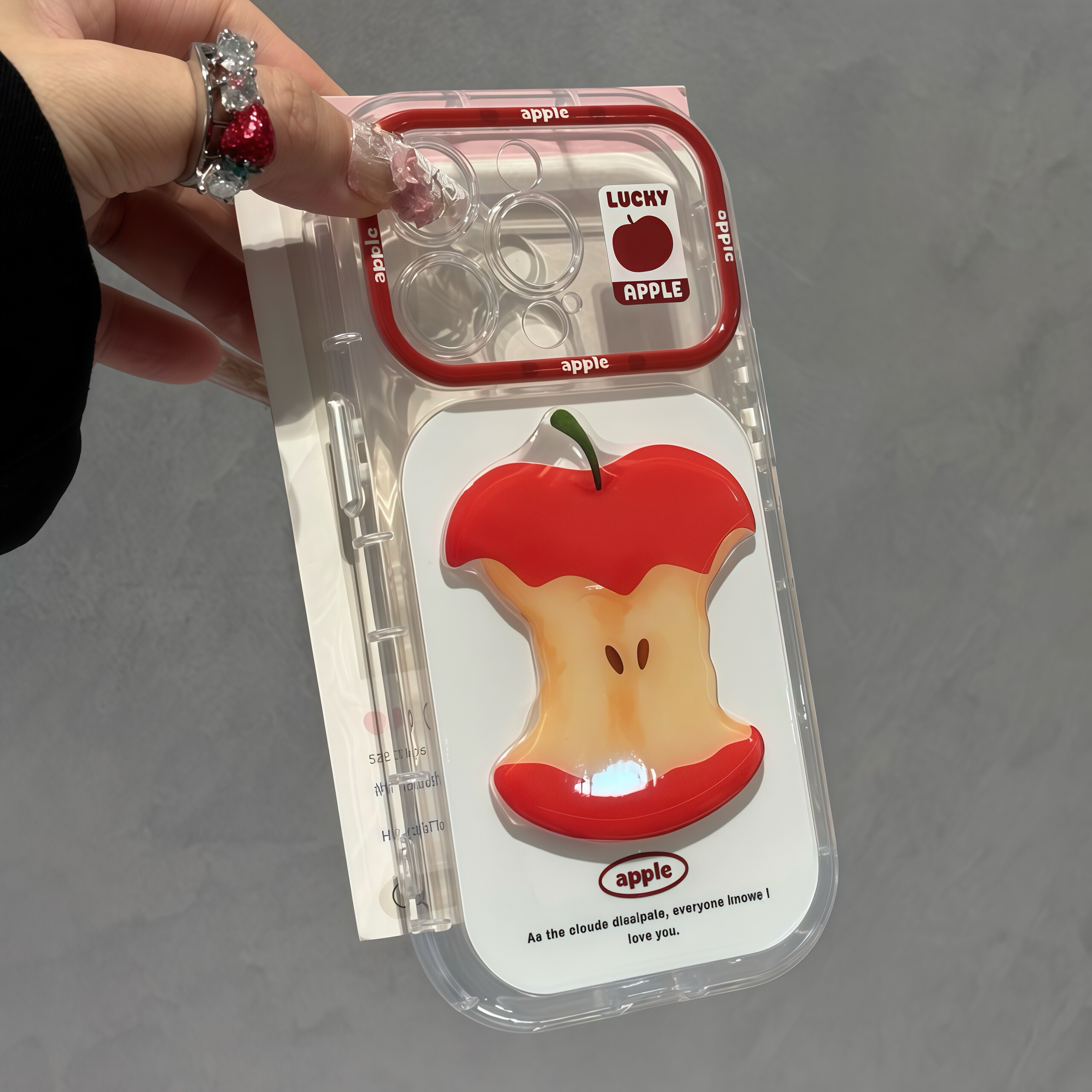 in夏日Apple苹果适用苹果17promax水果贴件手机壳iPhone16Pro新款撞色彩虹壳vivoX300全包Mate80男女款手机套