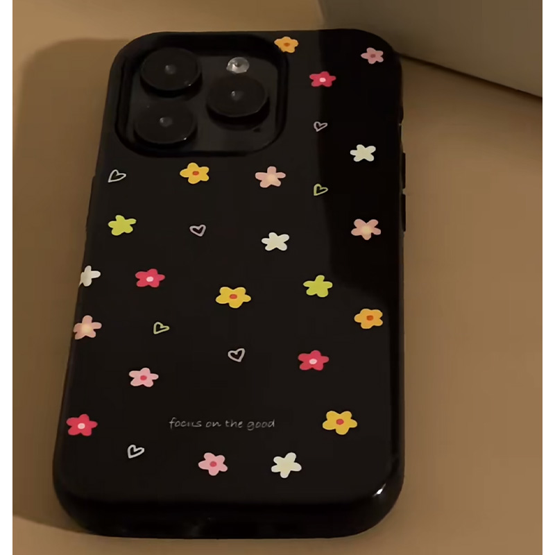 朵朵小花适用苹果16/15promax手机壳iphone14pro可爱卡通13/14软壳12女新款11果冻壳xs肤感防摔plus情侣xr软