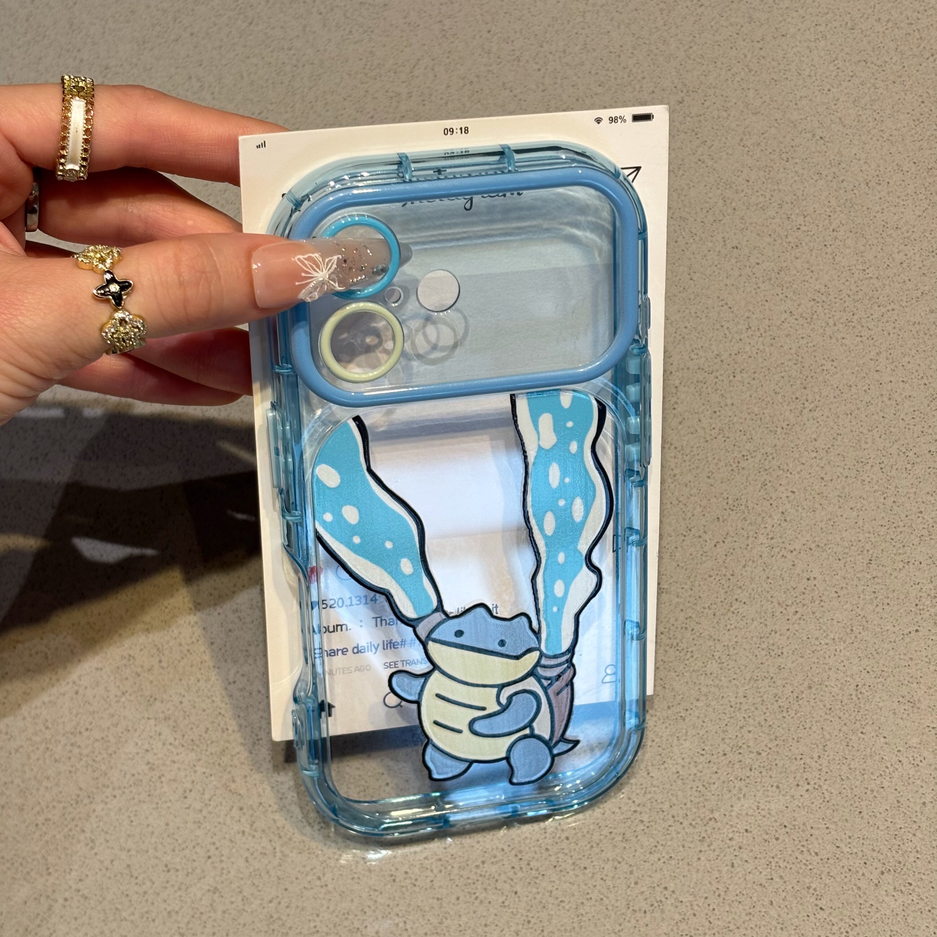 宝可梦杰尼龟适用苹果17promax手机壳iPhone16Pro新款撞色彩虹壳vivoX300全包软Mate80男女款小米17Pro手机套