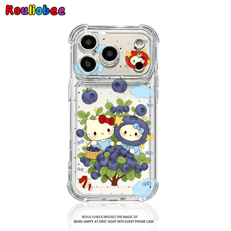 星星蓝莓猫咪适用iPhone17promax苹果16pro手机壳华为Mate80/70新款透明气囊壳vivox300防摔小米17Pro手机套