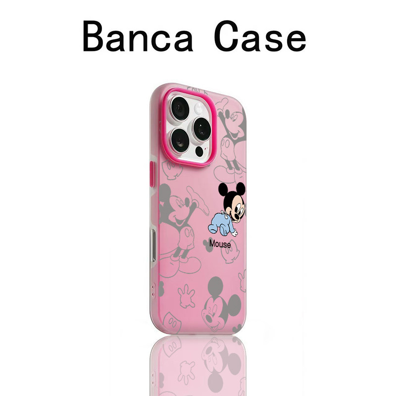 可爱米奇宝宝适用iPhone17promax手机壳苹果16pro肤感果冻壳13/14男女款16多巴胺新款15plus防摔软x/xr保护套