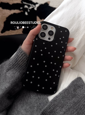 法式小雏菊适用苹果15promax手机壳16pro华为mate60新款pura70果冻壳OPPOReno12/vivos19x100网红超火小米14