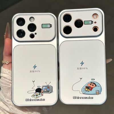 充电电视小新适用苹果17promax手机壳16Pro华为Mate80新款电镀秒变壳vivox300男女款小米17pro防摔荣耀600软