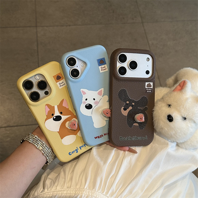 便便西高地适用iPhone17promax苹果15Pro/14手机壳新款转转贴件皮纹TPUvivox200华为Pura70防摔荣耀400小米15