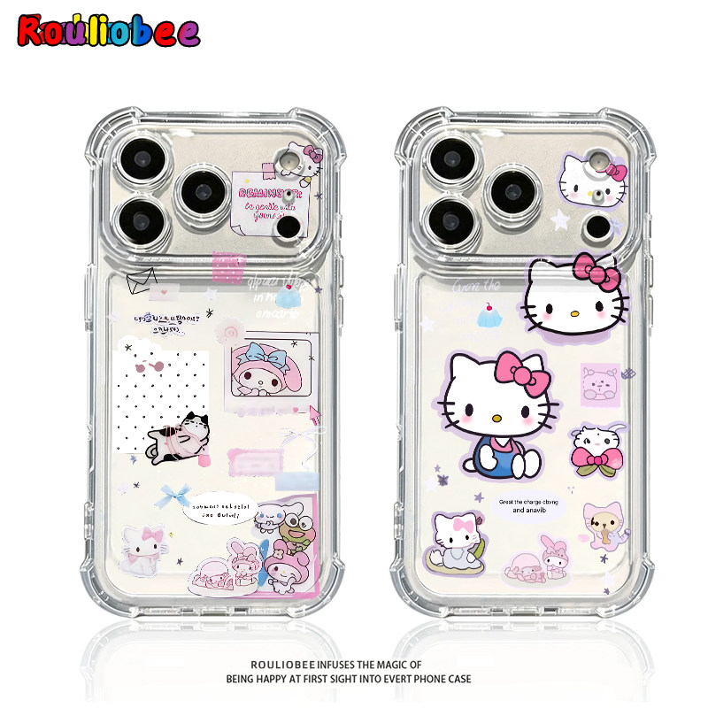 美乐蒂插画适用iPhoneDuo苹果18Promax手机壳17Pro华为Mate80/70新款透明气囊壳vivox300防摔小米17Pro手机套
