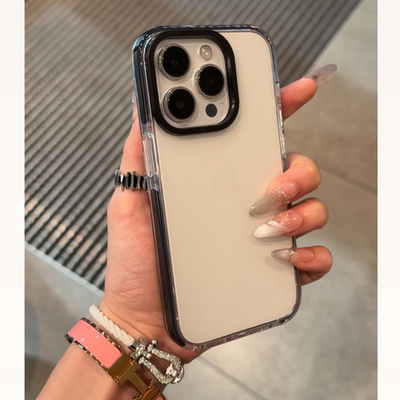 双色TPU黑色苹果16pro手机壳适用iPhone17Promax全包13防摔12软14情侣保护套11男女网红超火软硅胶12pro新款