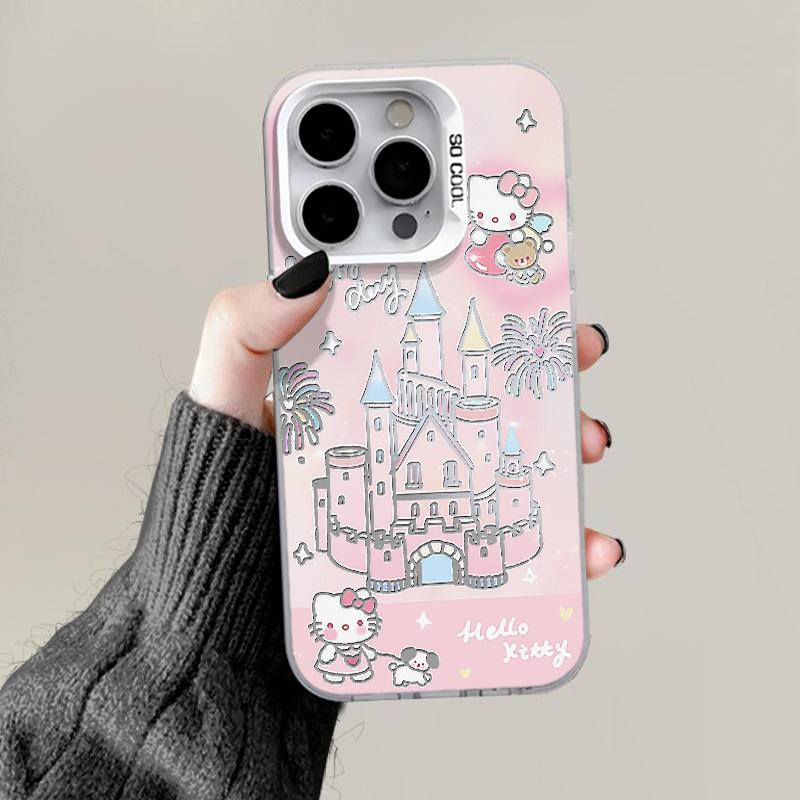 梦幻城堡凯蒂适用苹果16/15/14pro手机壳华为Pura70pro新款mate60/OPPO元气壳vivos19x100套iQOO小米14note13
