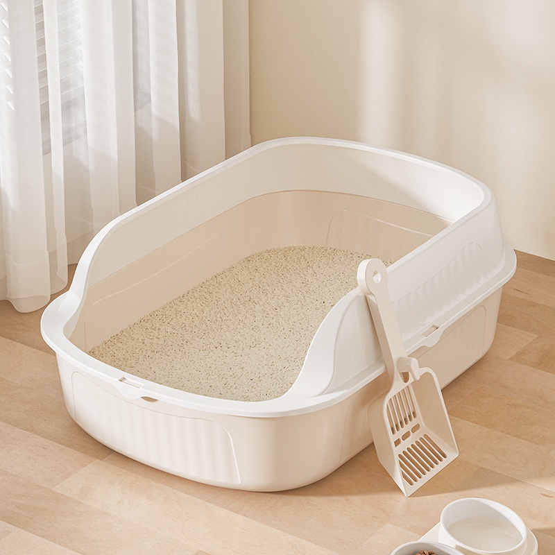 半封闭猫砂盆超大号防外溅猫厕所幼猫巨型开放式猫砂盆子防臭