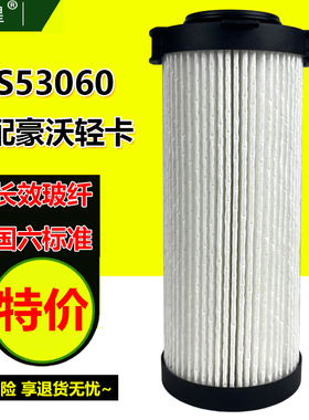 FS53060油水分离器滤芯适配豪沃轻卡悍将统帅国六 LG9704552623/1