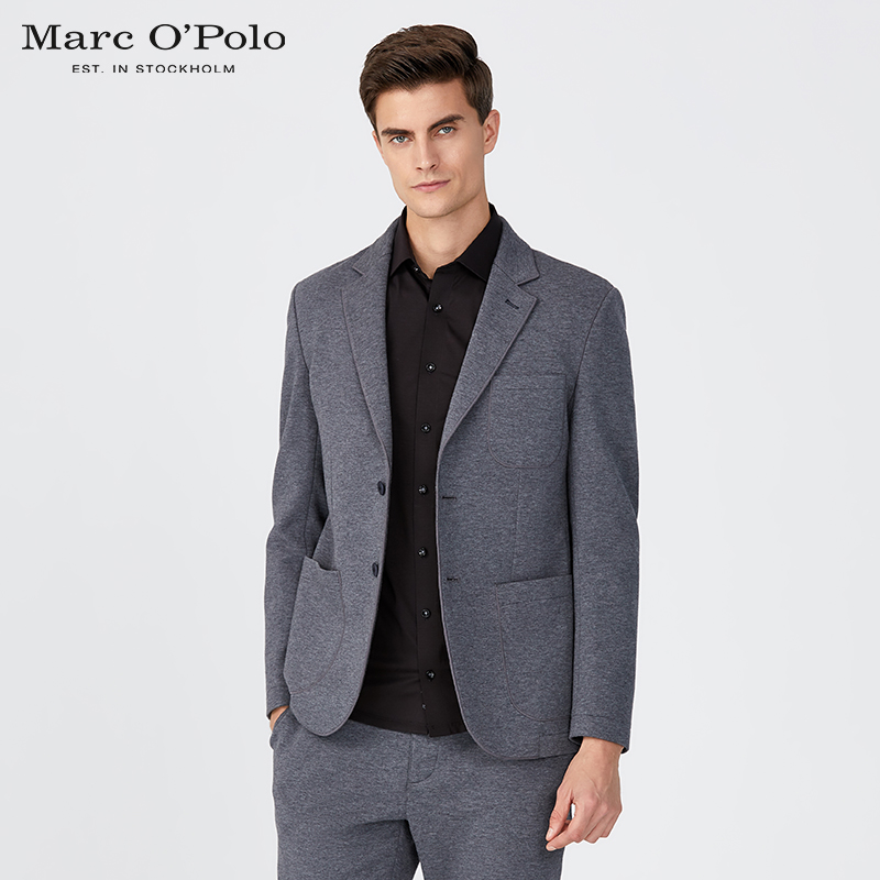Marc O'Polo/MOP春秋新款男翻领西服单排扣商务绅士休闲西装
